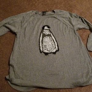 Long sleeve penguin shirt